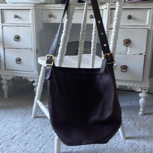 Coach Brown XL Duffle Sac - Bucket Bag -